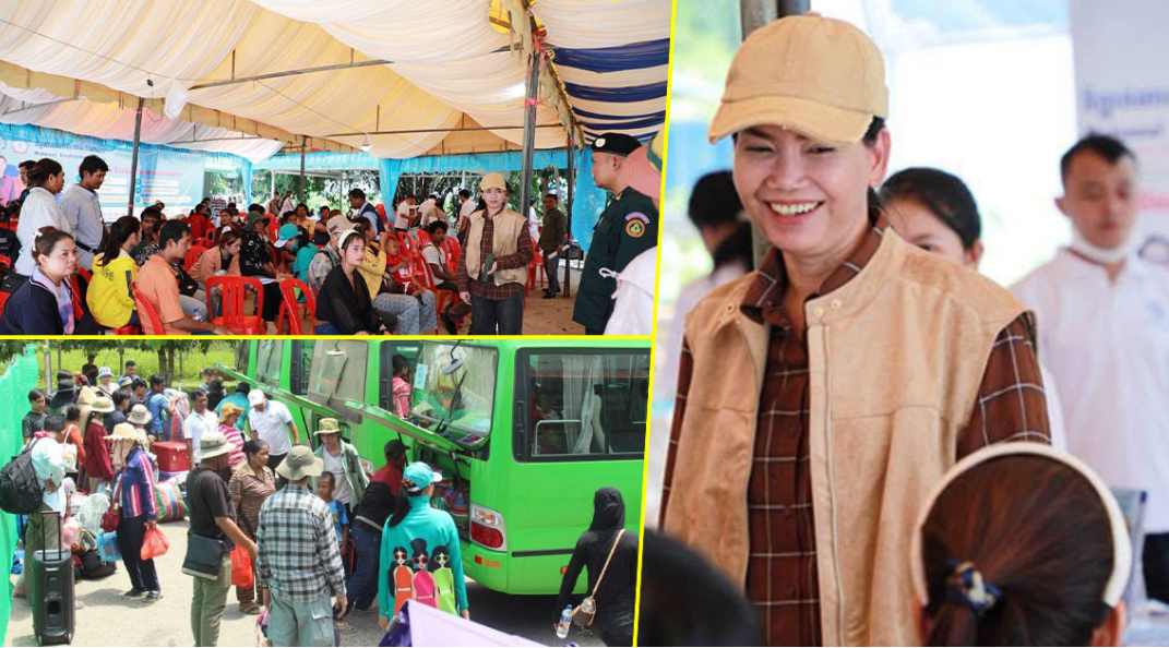 អភិបាលខេត្តប៉ៃលិន​​ អញ្ជើញចុះត្រួតពិនិត្យ និងជួយអន្តរាគមន៍ ដល់បងប្អូនប្រជាពលរដ្ឋដែលវិលត្រលប់មកពីប្រទេសថៃវិញ